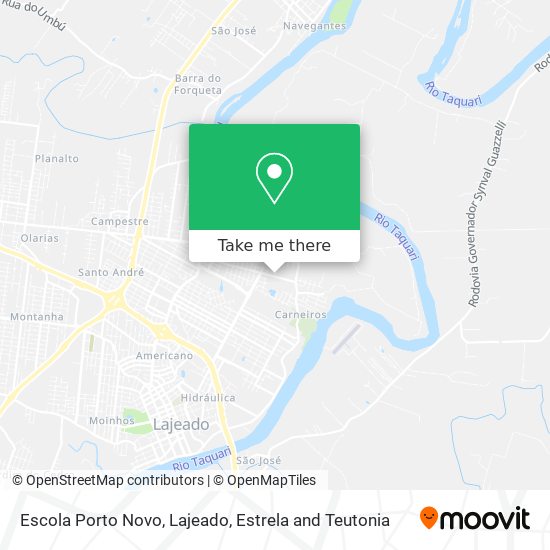 Mapa Escola Porto Novo