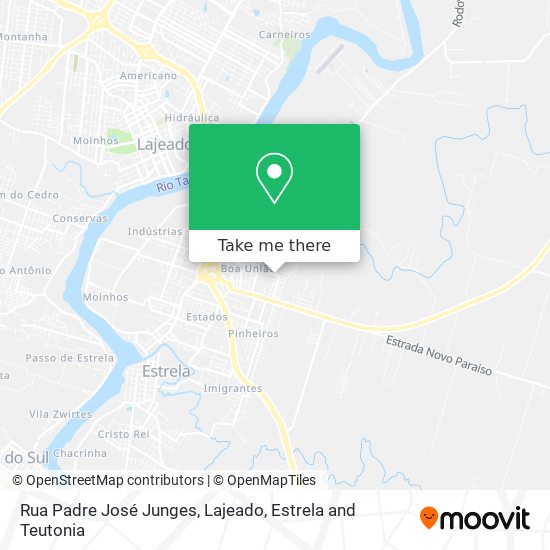 Mapa Rua Padre José Junges