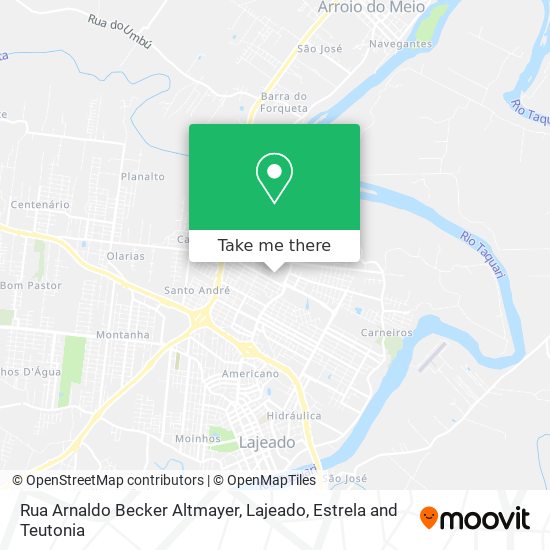 Mapa Rua Arnaldo Becker Altmayer