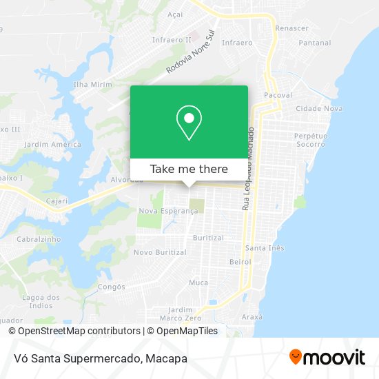 Mapa Vó Santa Supermercado