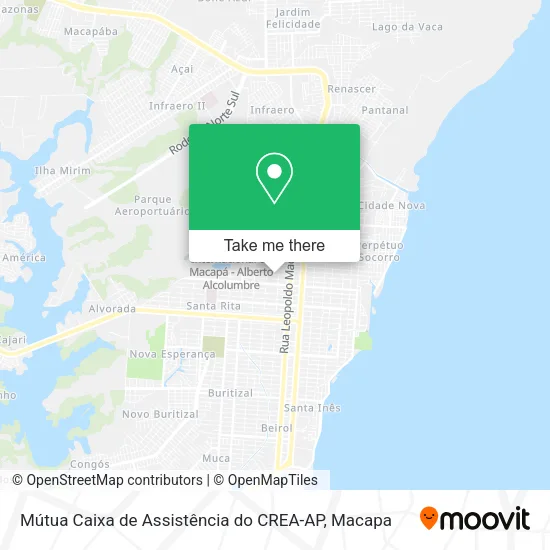 Mútua Caixa de Assistência do CREA-AP map