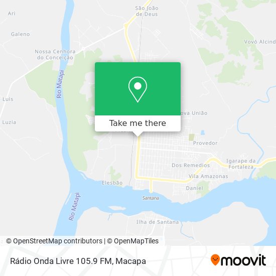 Rádio Onda Livre 105.9 FM map