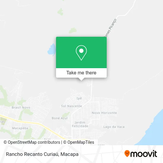 Rancho Recanto Curiaú map