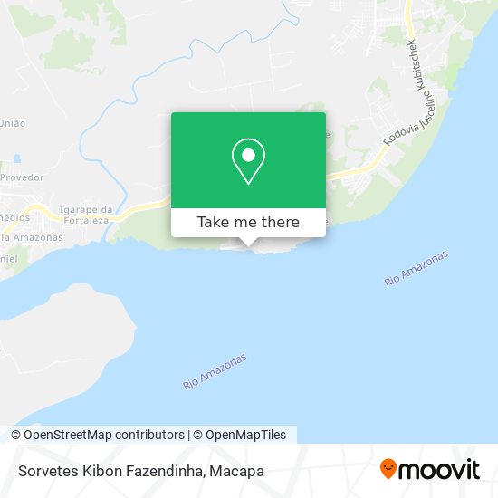 Sorvetes Kibon Fazendinha map