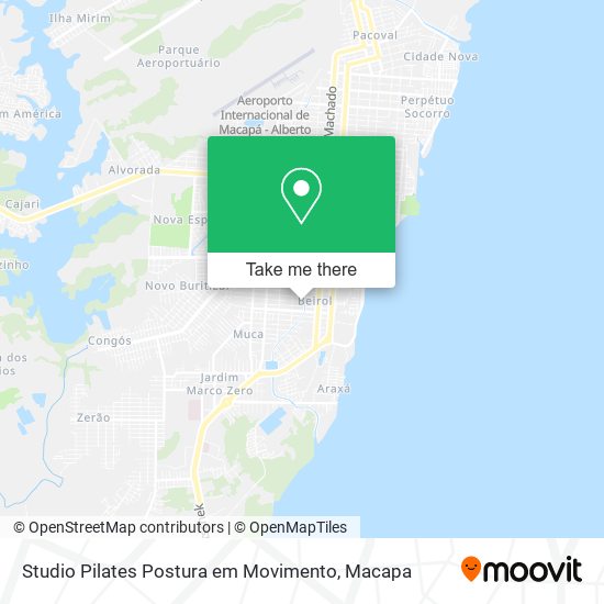 Mapa Studio Pilates Postura em Movimento