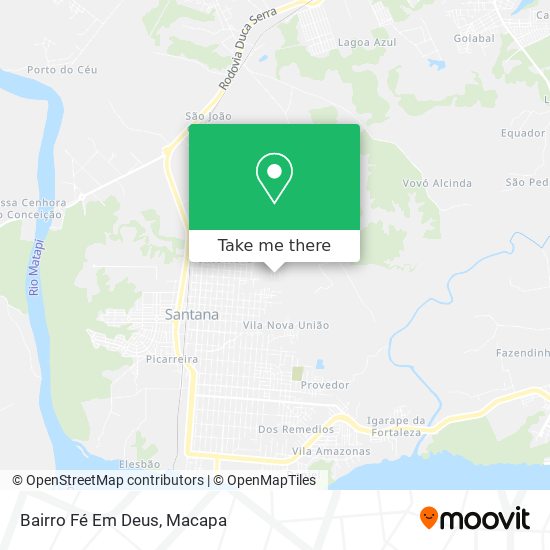 Mapa Bairro Fé Em Deus