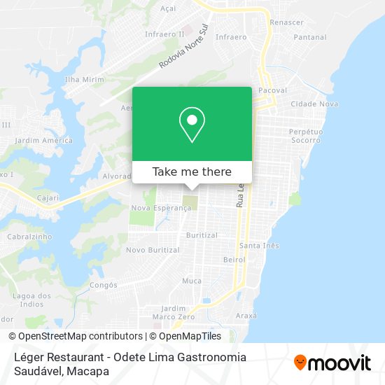 Léger Restaurant - Odete Lima Gastronomia Saudável map