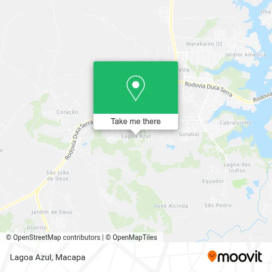 Lagoa Azul map