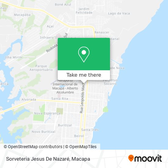 Sorveteria Jesus De Nazaré map