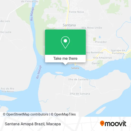 Santana Amapá Brazil map