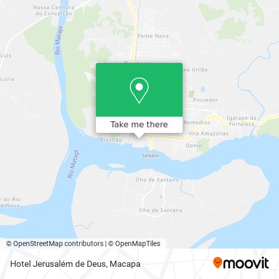 Hotel Jerusalém de Deus map