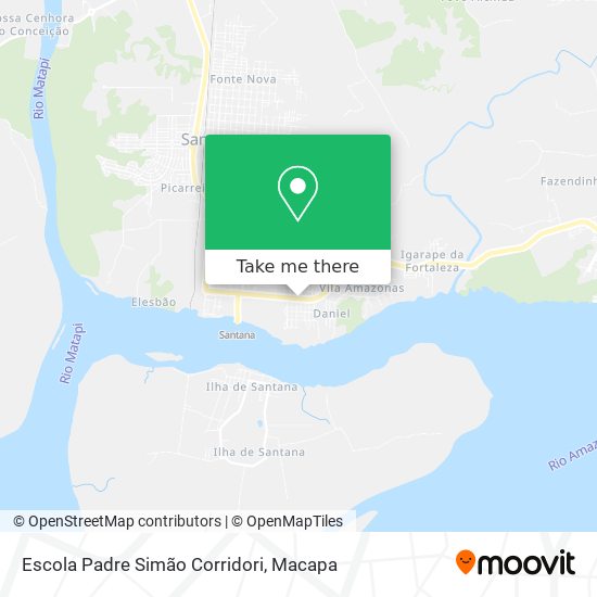 Mapa Escola Padre Simão Corridori