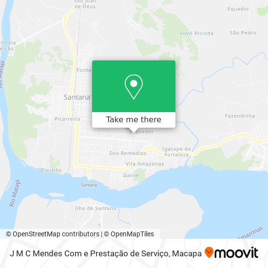 J M C Mendes Com e Prestação de Serviço map