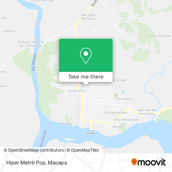 Hiper Metrô Pop map