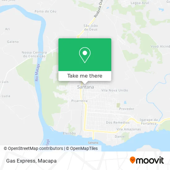 Gas Express map
