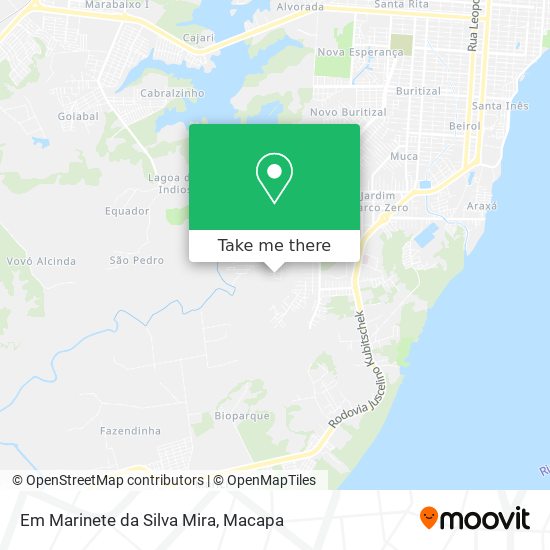 Em Marinete da Silva Mira map