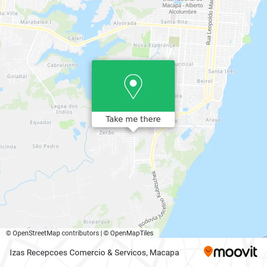 Izas Recepcoes Comercio & Servicos map