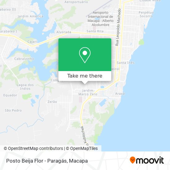 Posto Beija Flor - Paragás map