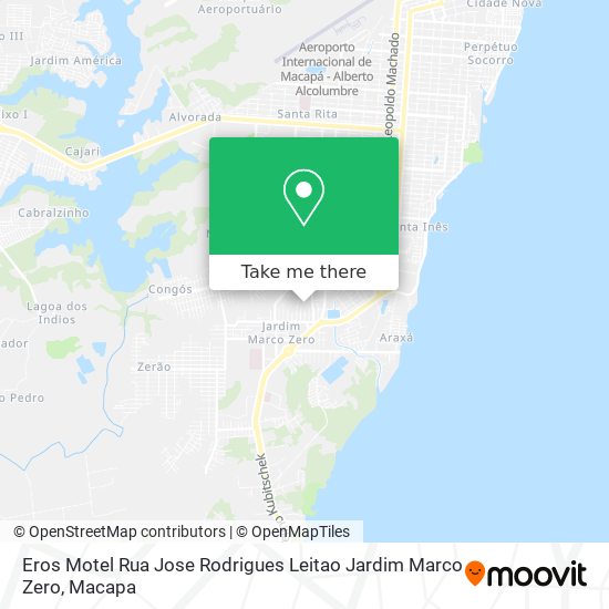 Eros Motel Rua Jose Rodrigues Leitao Jardim Marco Zero map