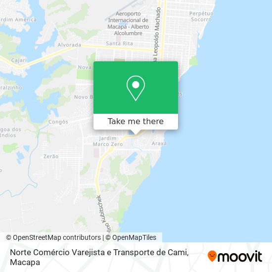 Norte Comércio Varejista e Transporte de Cami map