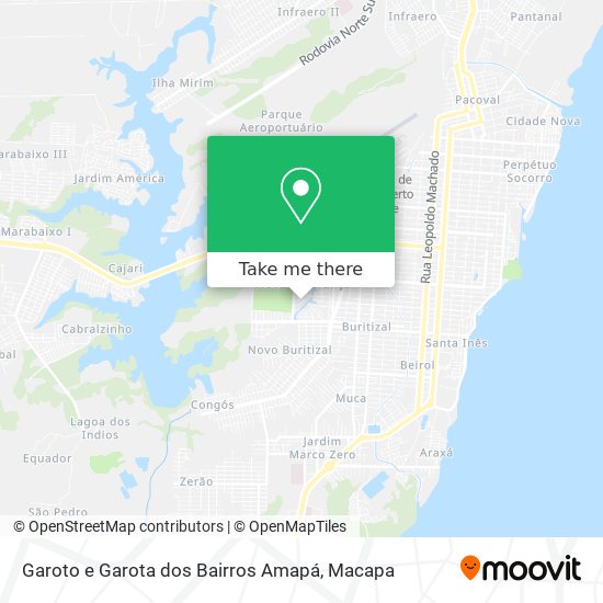 Mapa Garoto e Garota dos Bairros Amapá