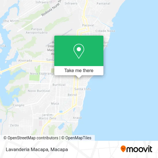 Lavanderia Macapa map