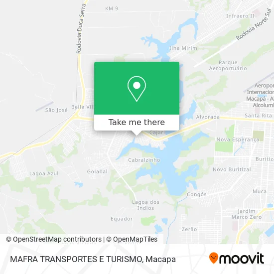 MAFRA TRANSPORTES E TURISMO map