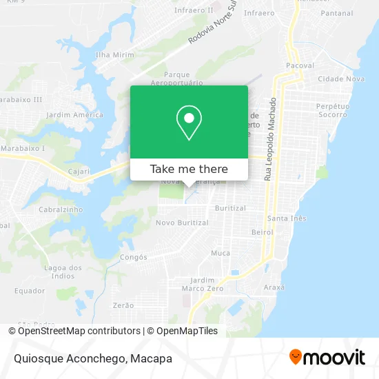 Quiosque Aconchego map