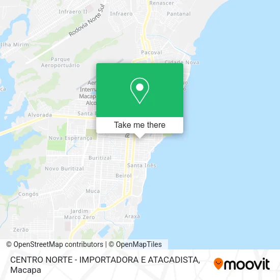 CENTRO NORTE - IMPORTADORA E ATACADISTA map