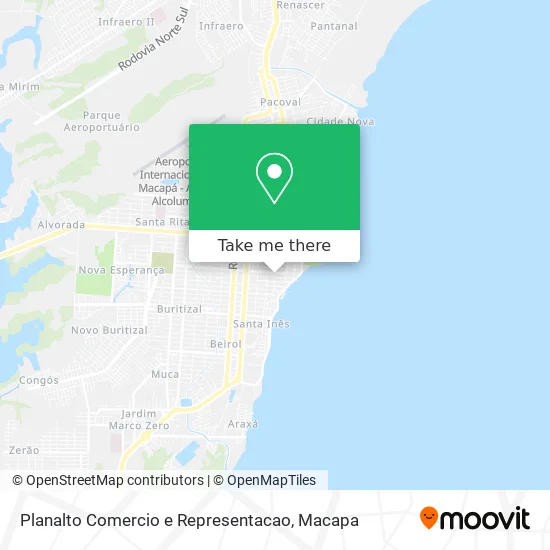 Planalto Comercio e Representacao map