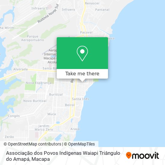 Associação dos Povos Indígenas Waiapi Triângulo do Amapá map