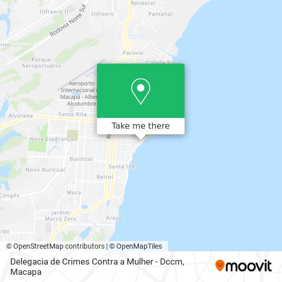 Mapa Delegacia de Crimes Contra a Mulher - Dccm