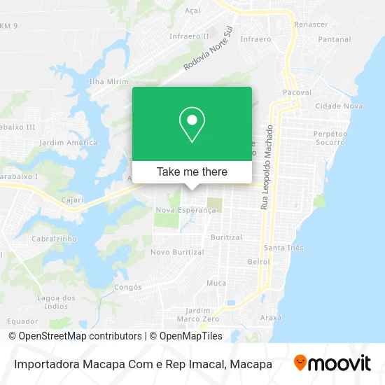 Importadora Macapa Com e Rep Imacal map