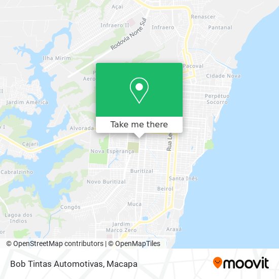 Bob Tintas Automotivas map