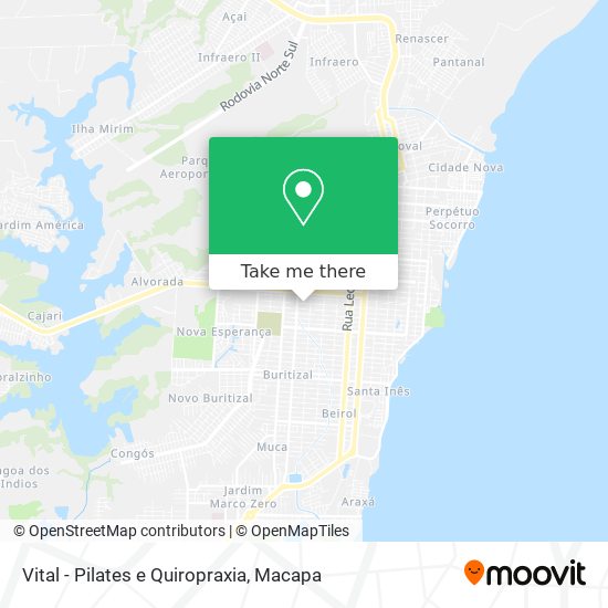 Vital - Pilates e Quiropraxia map
