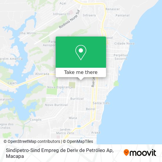 Sindipetro-Sind Empreg de Deriv de Petróleo Ap map