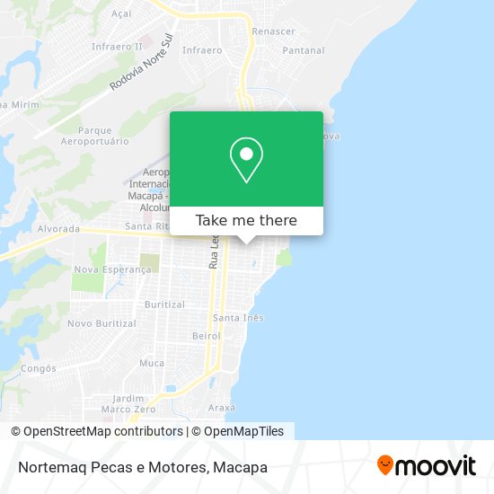 Nortemaq Pecas e Motores map