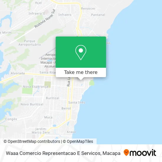 Waaa Comercio Representacao E Servicos map