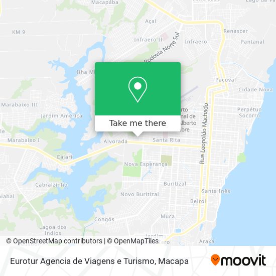 Eurotur Agencia de Viagens e Turismo map