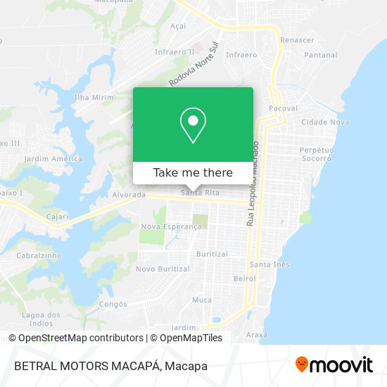 BETRAL MOTORS MACAPÁ map