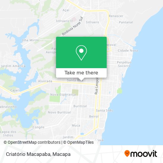 Criatório Macapaba map