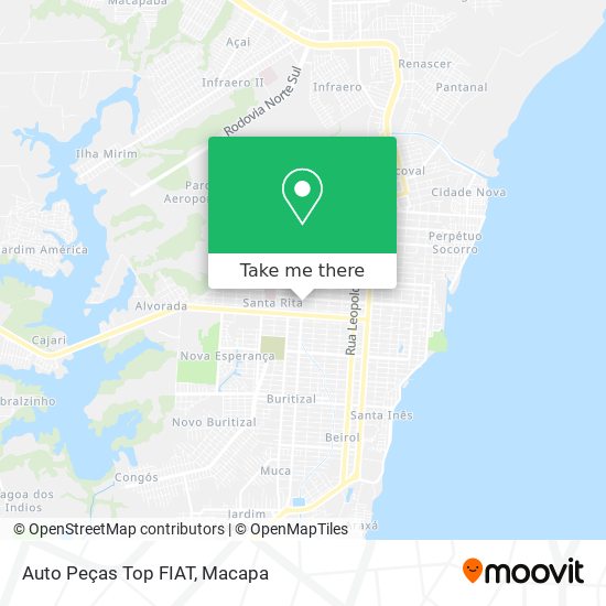 Auto Peças Top FIAT map