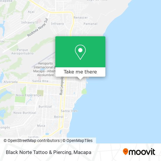 Black Norte Tattoo & Piercing map