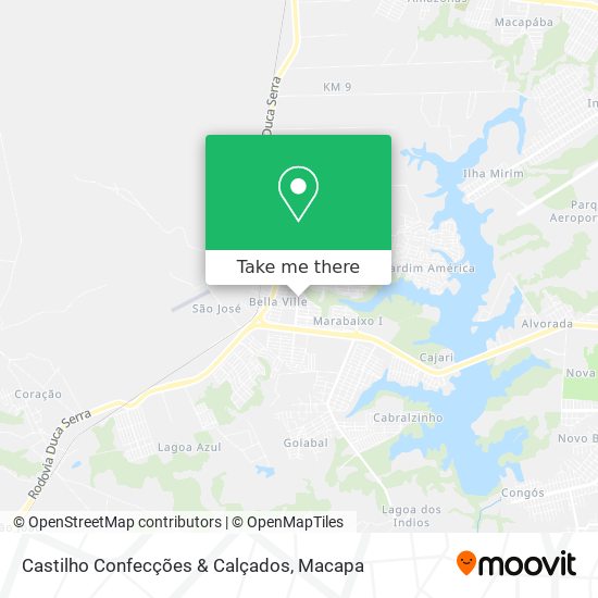 Castilho Confecções & Calçados map