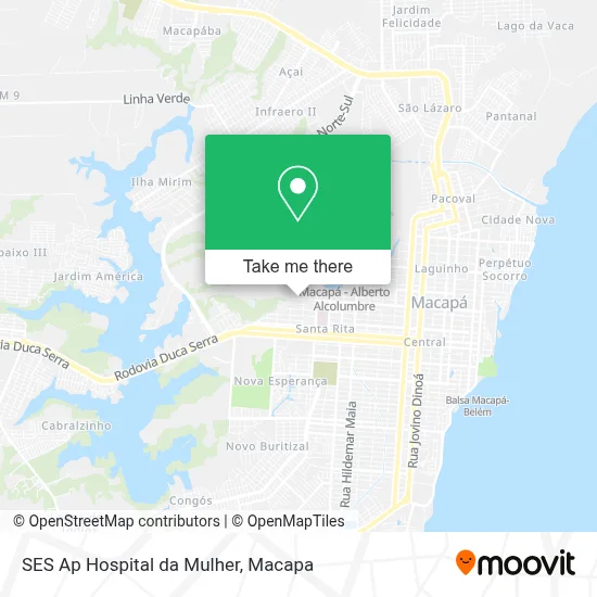 SES Ap Hospital da Mulher map