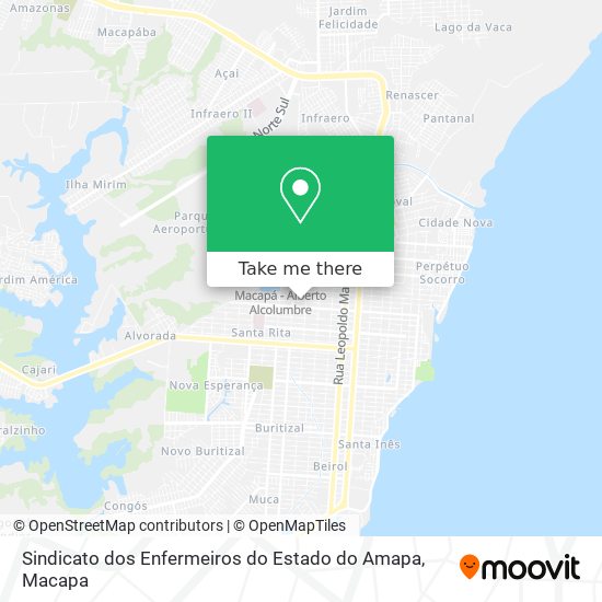Sindicato dos Enfermeiros do Estado do Amapa map