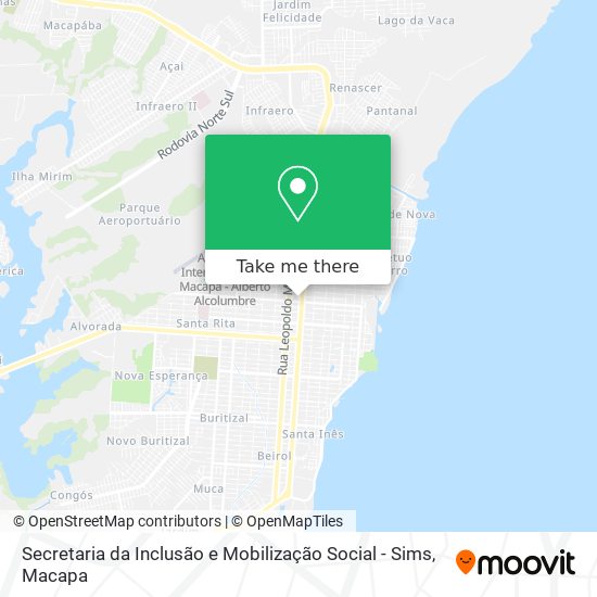 Secretaria da Inclusão e Mobilização Social - Sims map