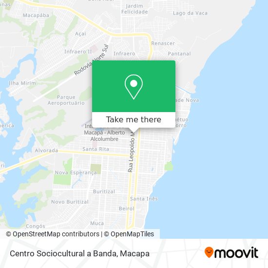 Centro Sociocultural a Banda map