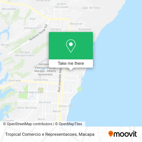 Tropical Comercio e Representacoes map
