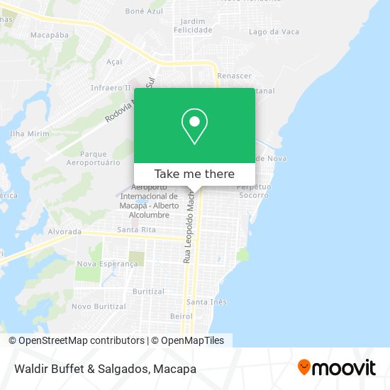 Mapa Waldir Buffet & Salgados